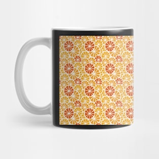 Citrus pattern in orange and red Mug